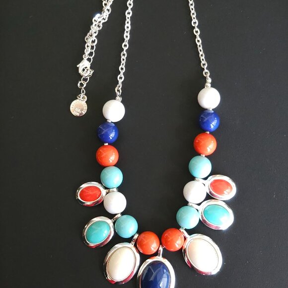 Liz Claiborne Colorful Bib Necklace - Picture 6 of 6